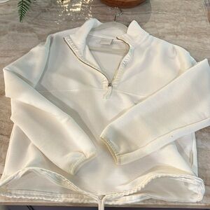 Varley Ivory Quarter Zip